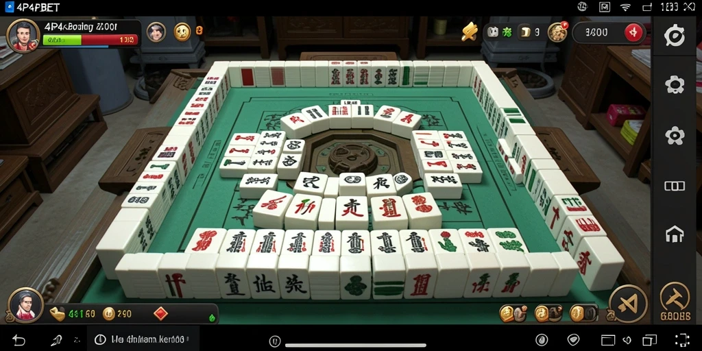 Gameplay Mahjong yang menarik di 4P4PBET.