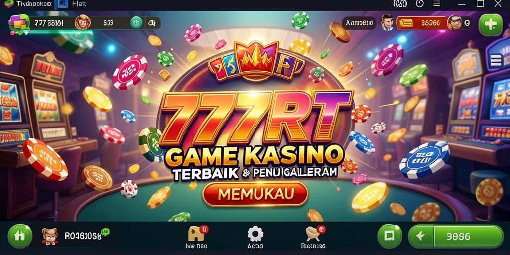 Tampilan menarik dari gameplay Kasino di 777RT.
