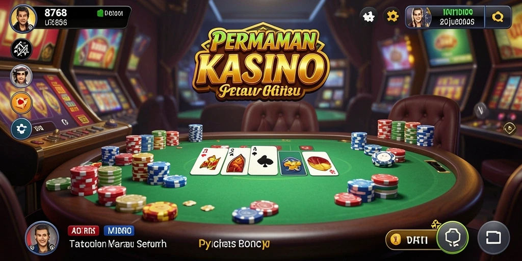 Tampilan menarik dari gameplay Kasino di aplikasi 8768.