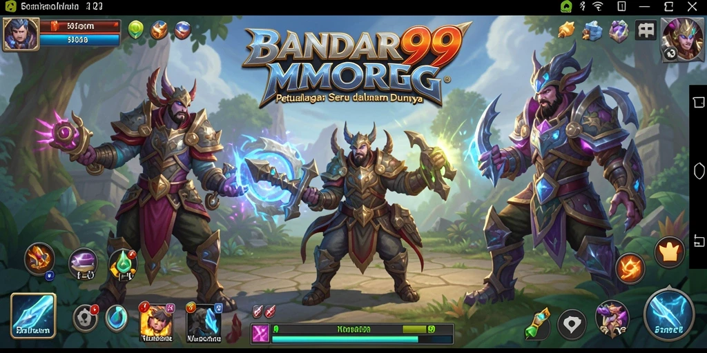 Tampilan gameplay menarik dalam BANDAR99 MMORPG.