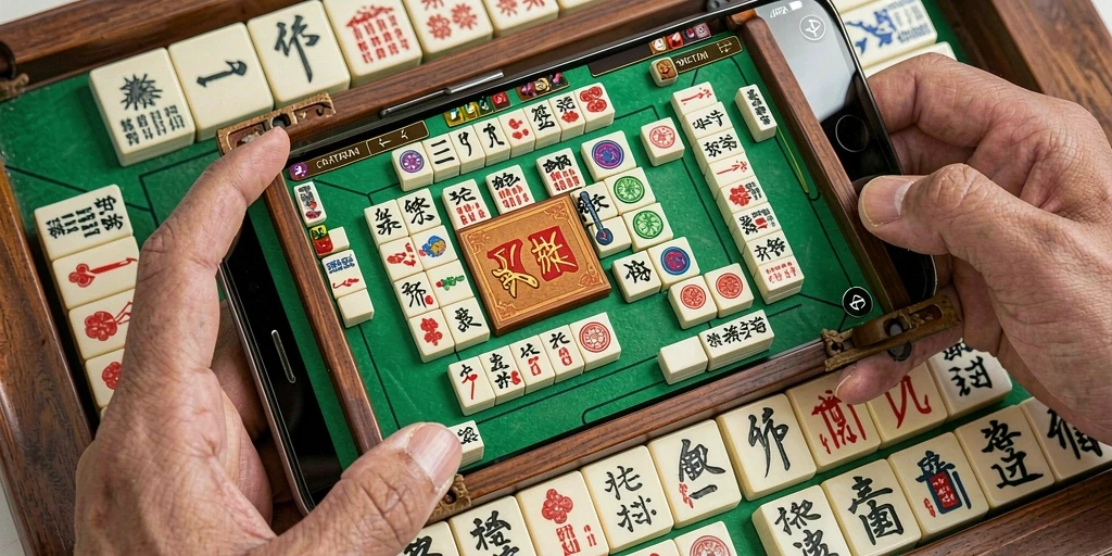 Tampilan gameplay JKTOK yang menarik saat bermain Mahjong.