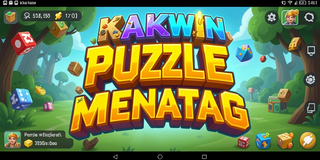 Screenshot gameplay KAKWIN dengan tantangan puzzle menarik.