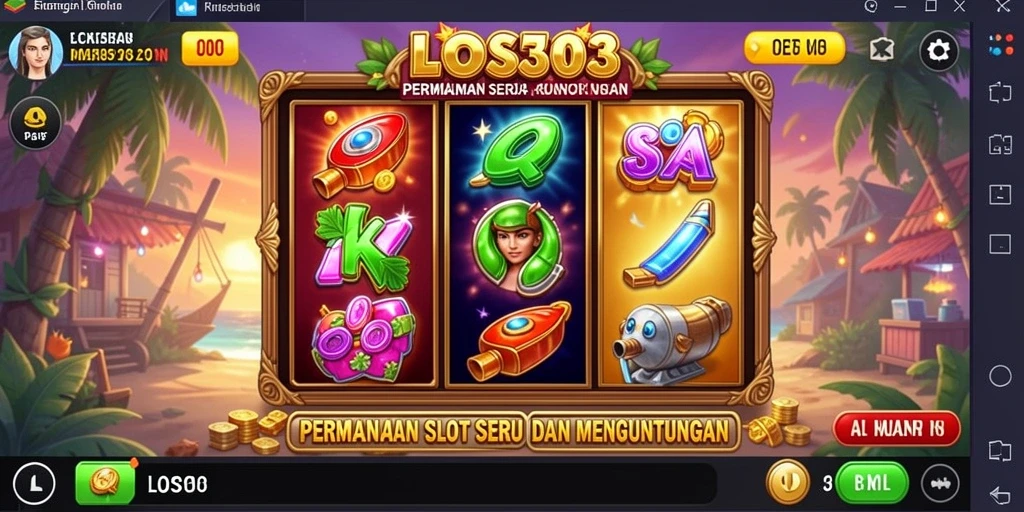 Screenshot menampilkan gameplay seru dari LOS303 dengan animasi slot yang menarik.