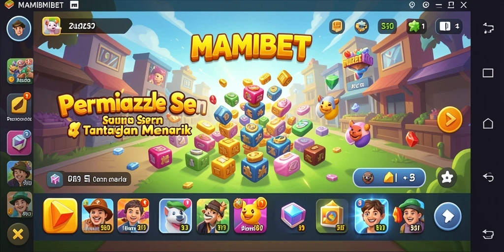 Tangkapan layar MAMIBET menampilkan pengalaman bermain puzzle yang menarik.