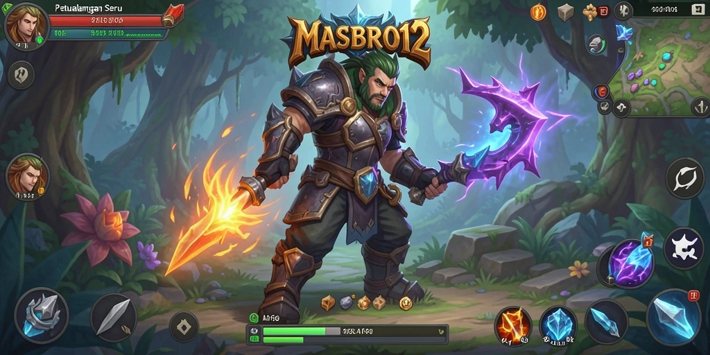 Tangkapan layar memperlihatkan aksi seru dalam pertarungan ARPG.