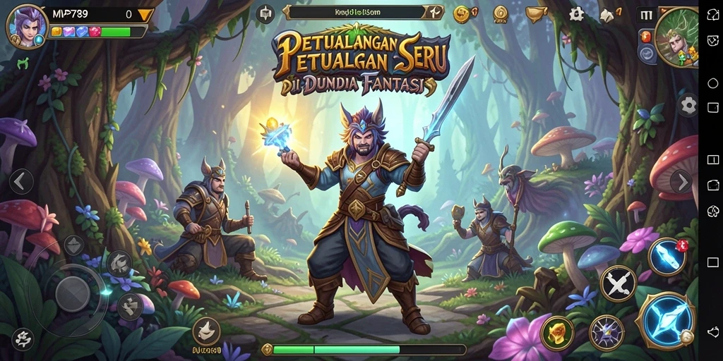 Tangkapan layar gameplay <strong>MVP789</strong> menampilkan aksi seru dalam petualangan fantasi.