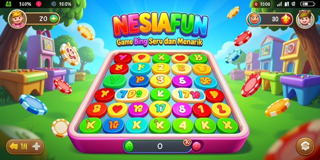 Screenshot gameplay seru NESIAFUN dengan suasana Bingo yang mendebarkan.