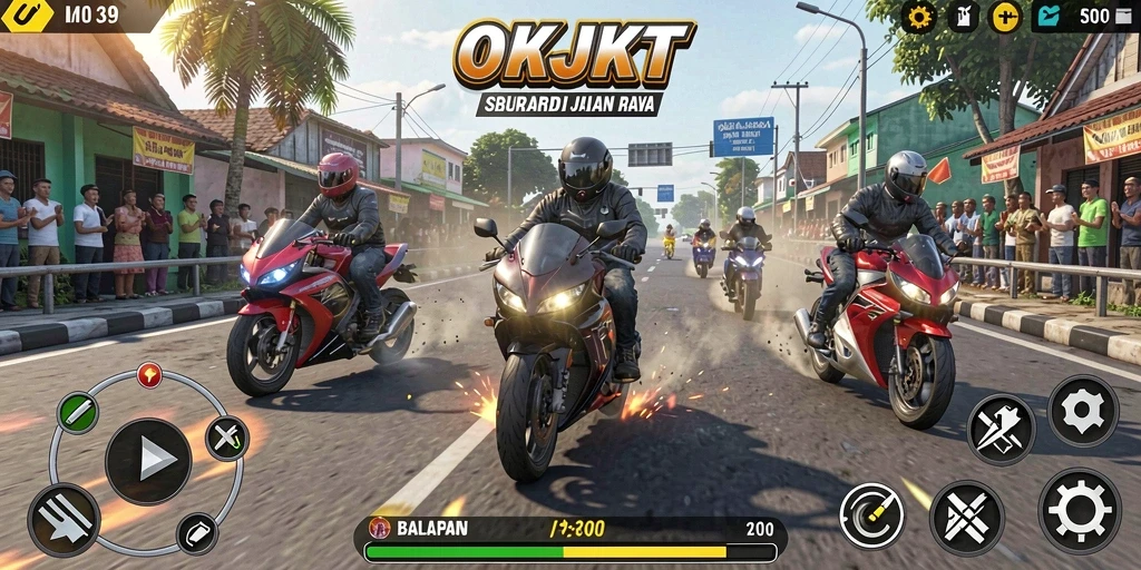 Tampilan gameplay seru dan menegangkan di OKJKT.