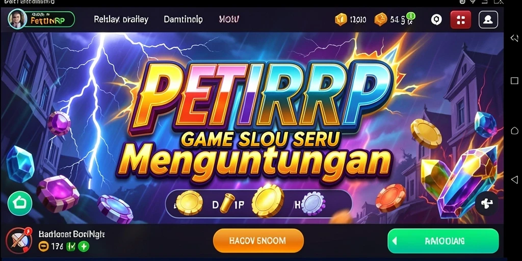 Screenshot gameplay PETIRRP yang penuh warna dan menarik.