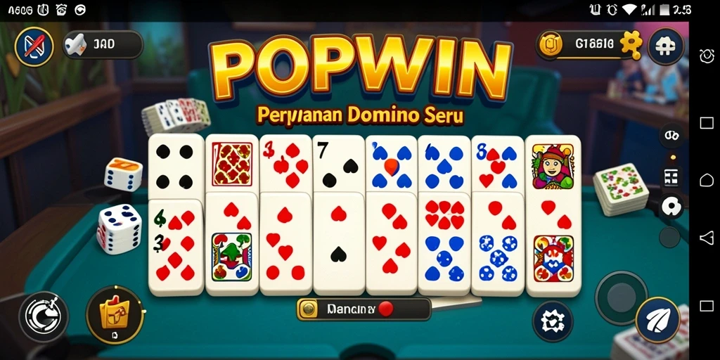 Screenshot gameplay domino yang mengasyikkan di POPWIN.
