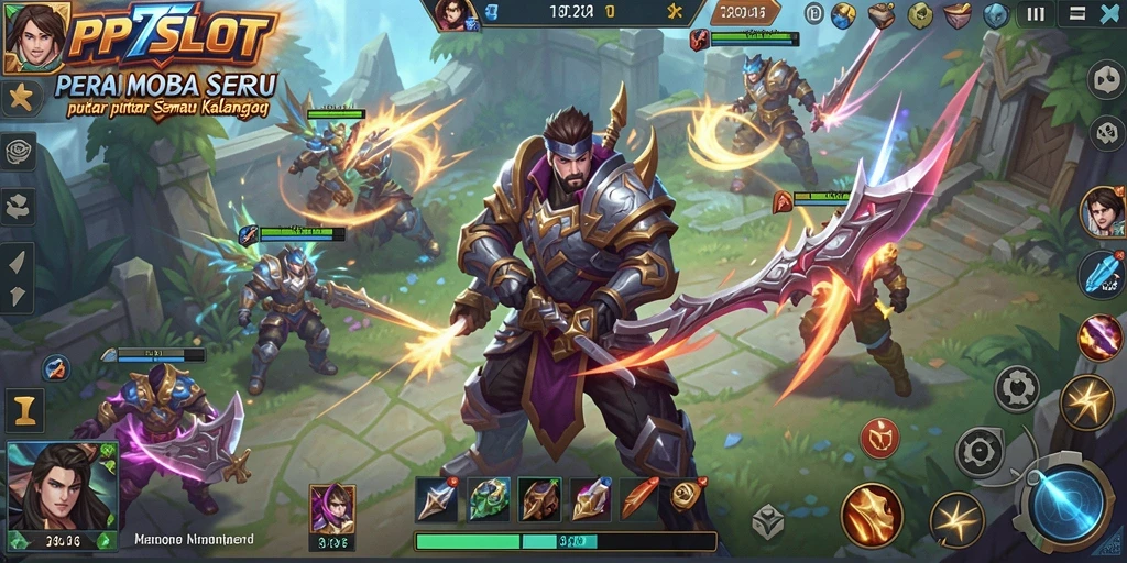 Tampilan gameplay PP7SLOT yang mengasyikkan dan seru di arena pertempuran.