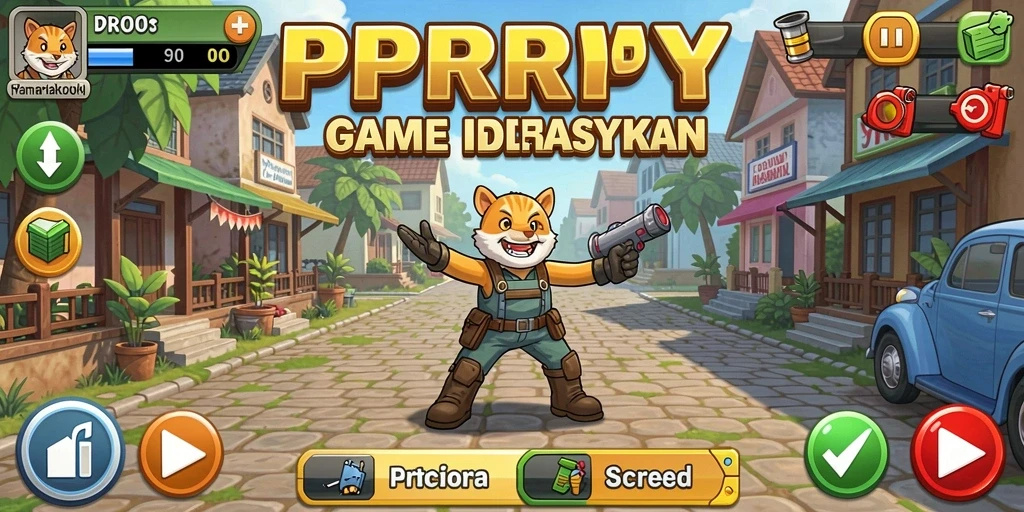 Tampilan gameplay PPRRYY yang menarik dan interaktif.