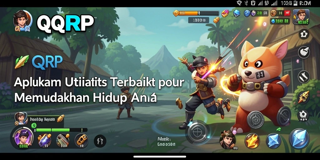 Tampilan utama QQRP dengan berbagai fitur utilitas yang bermanfaat.