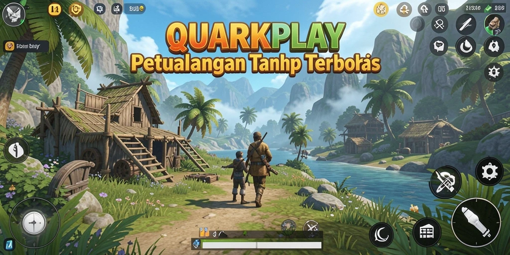 Tampilan gameplay Open World QUARKPLAY yang memukau dan luas.