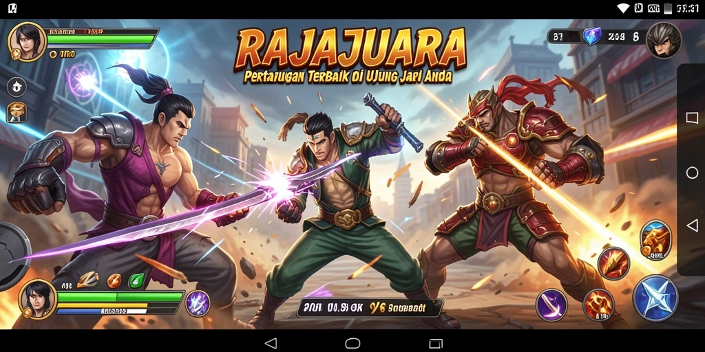 Tampilan menarik dari pertarungan mendebarkan RAJAJUARA.
