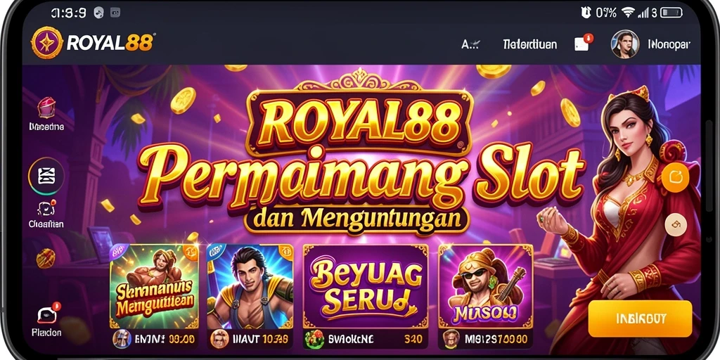 Tampilan gameplay Slot yang menarik dan seru di ROYAL88.