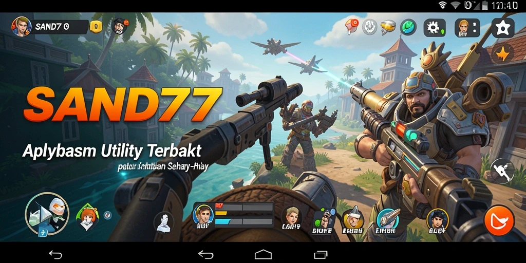Screenshot utama SAND77 menunjukkan interface intuitif aplikasi Utility.
