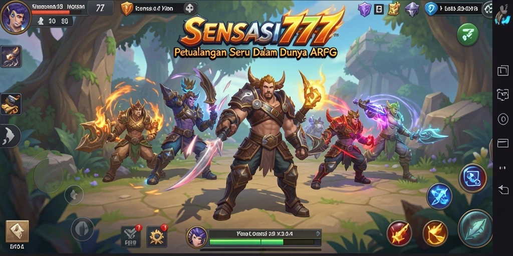 Tangkapan layar gameplay SENSASI777 menampilkan pertempuran seru dan grafis yang menakjubkan.
