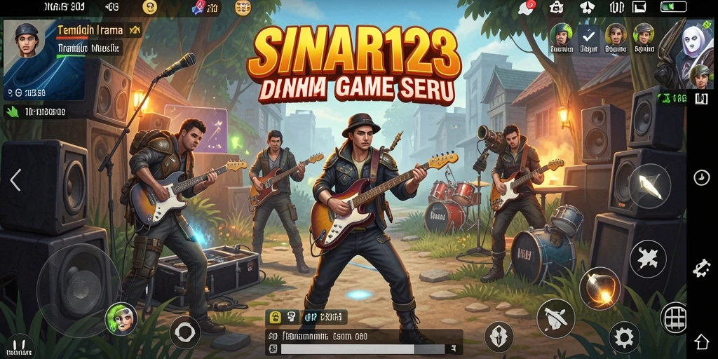 Tampilan gameplay SINAR123 dengan beragam lagu yang menghibur.