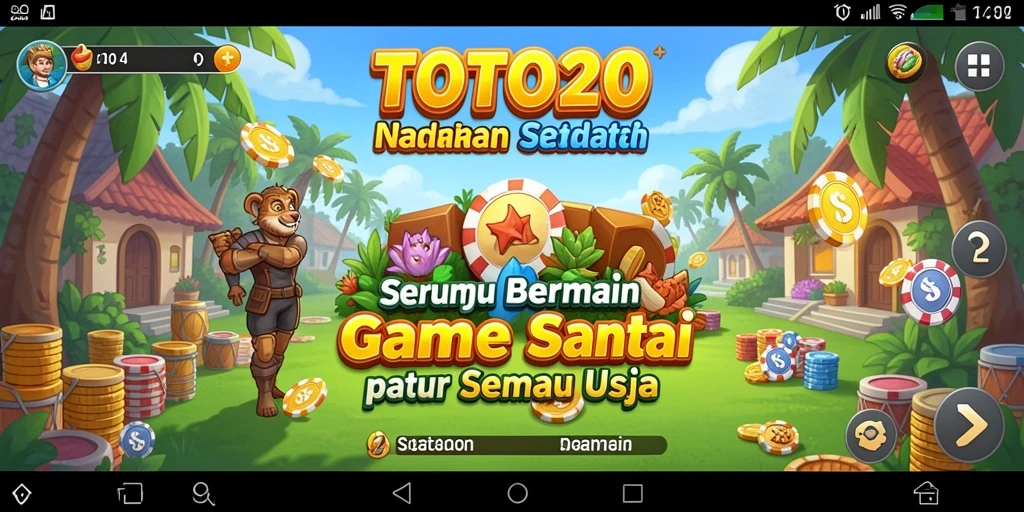 Tampilan menyenangkan dari gameplay TOTO20 yang seru dan santai.